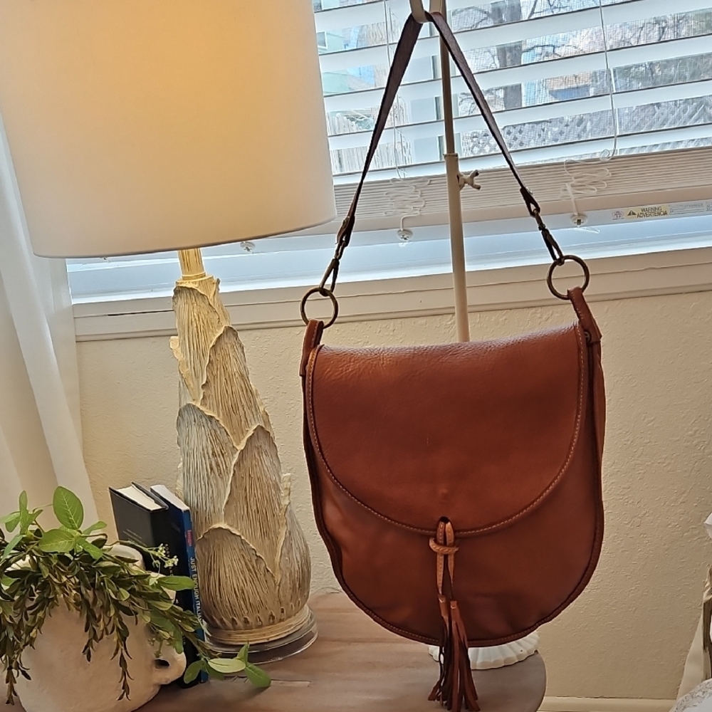 Italian Leather Tan Shoulder Bag